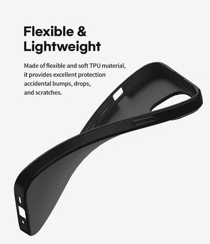Vista 3 de GOOSPERY Soft Feeling Jelly - Funda compatible con iPhone 13 Mini, textura sedosa, colores ricos y vivos, funda protectora de TPU flexible (negro)