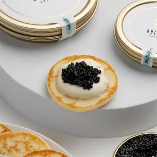 Vista 3 de ORLOFF Hackleback Wild Caught American Sturgeon Black Caviar - 1.75 oz / 50 g - Hackleback Malossol Roe - ENVÍO POR LA NOCHE
