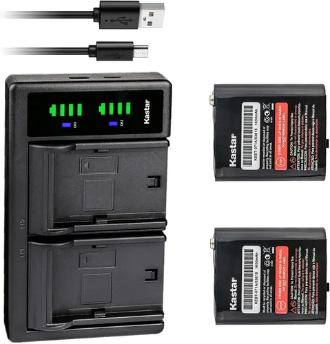 Vista 5 de Kastar LTD2 USB Battery Charger Compatible with Motorola AP-4002, AP-4002H, FRS-009, HKTN4003, KEBT-071F KEBT-071-F, KEBT-650, NNTN4384, NNTN4385