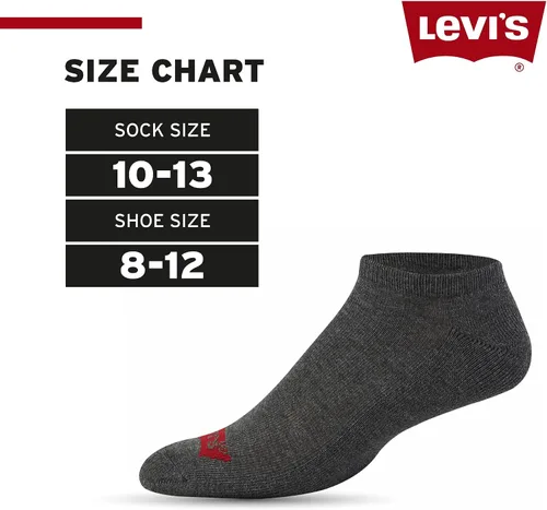 Vista 6 de Levi's Calcetines para hombre, 10 pares de calcetines tobilleros de corte bajo para hombre, calcetines deportivos de primera calidad para hombre