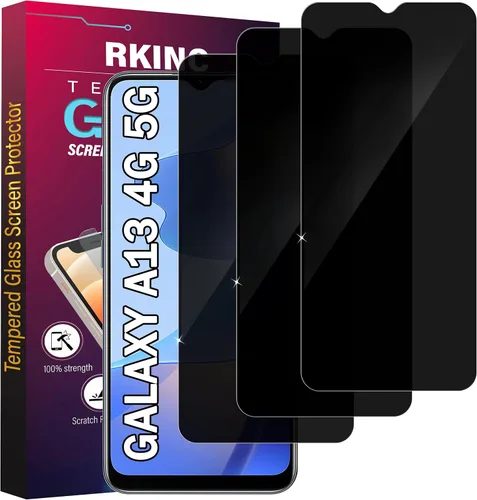 Vista 16 de RKINC Protector de pantalla [paquete de 4] para Samsung Galaxy A12 / Galaxy A02S / A12 Nacho, protector de pantalla de vidrio templado, 0.013 in