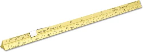 Vista 49 de Alumicolor Regla Métrica de Bolsillo para Arquitecto de Aluminio, 15CM, Negro