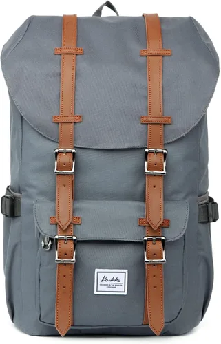 Vista 12 de KAUKKO Mochila de viaje para laptop, mochila al aire libre, mochila causal para 15.6 pulgadas (nailon negro)