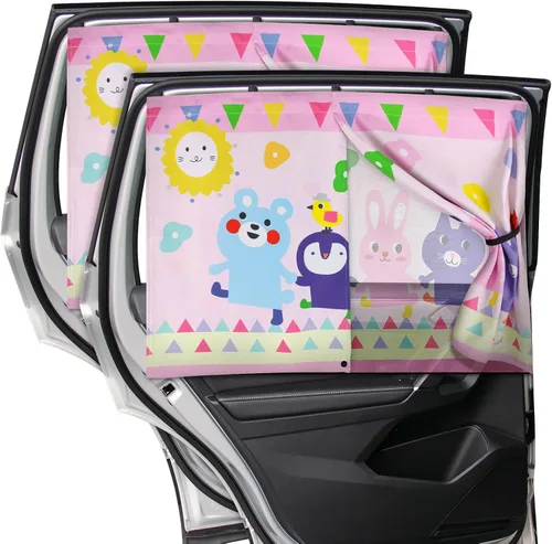 Vista 11 de Parasoles para Ventanas de Automóvil, 2 Piezas Magnético de Doble Capa Parasol Auto para Ventanas Laterales Privacidad Coberturas Completas/Opciones