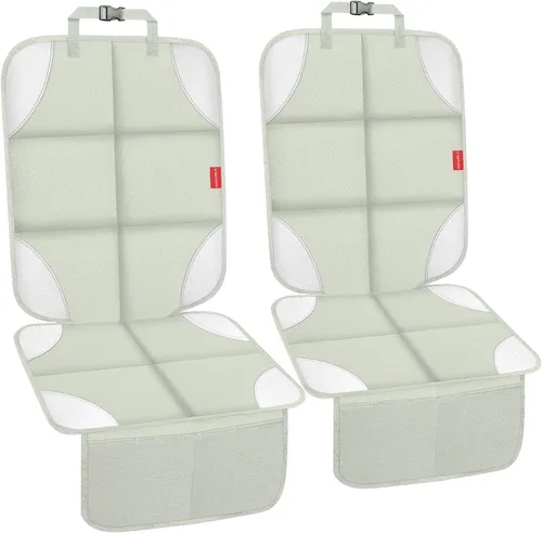 Vista 13 de Protector de asiento de coche, protectores de asiento de coche con acolchado grueso sin huellas Beige