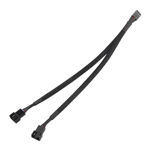 Vista 4 de WMYCONGCONG Cable divisor de ventilador PWM para PC, 4 pines, divisor en Y, 1 a 2, convertidor de ventilador, cable de extensión de alimentación