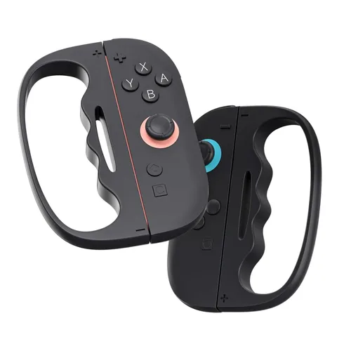 Vista 14 de ECHZOVE Grip for Switch Fitness Boxing, Handle for Nintendo Switch Boxing - 2 Packs (Black)