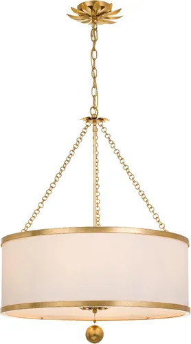 Vista 8 de Crystorama Broche - Candelabro de 8 luces de oro antiguo, lámpara de techo - Candelabros para pasillo, sala de estar, vestíbulo, granja - Candelabro