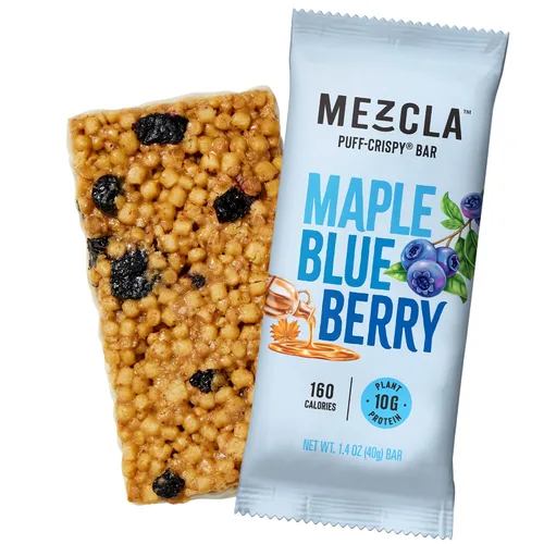 Vista 15 de Barras de proteína crujientes Mezcla, barras de proteína veganas y sin gluten, 10g de proteína, alternativa a los bocados de arroz crujientes