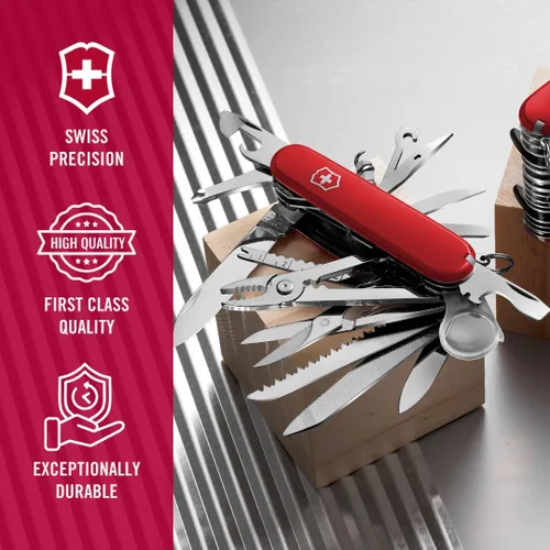Vista 7 de Victorinox Swiss Champ XXL - Cuchillo de bolsillo grande, 73 funciones, color rojo