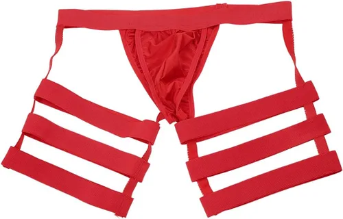 Vista 5 de Yartina Calzoncillos tipo bóxer huecos para hombre, con ligas