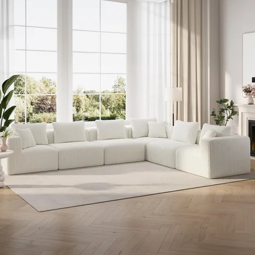 Vista 24 de Novilla - Sofá biplaza modular de 70.8 pulgadas, sofá modular de espacio pequeño, moderno sofá de nube con soporte Smarts Coil®, sofá seccional sin