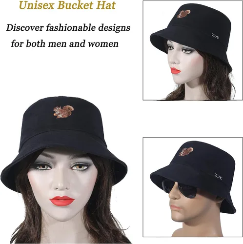 Vista 122 de ZLYC Gorra de pescador bordada de moda unisex para hombres y mujeres
