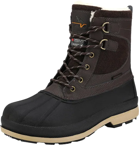 Vista 7 de NORTIV 8 Botas de nieve impermeables de invierno para hombre AVENUE Negro