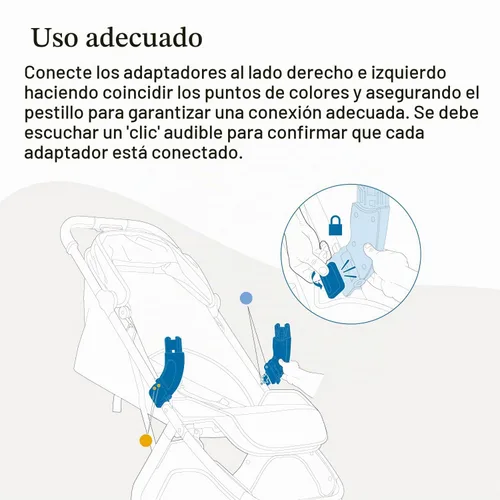 Vista 7 de UPPAbaby Adaptador para Minu V3 – Se adapta a asientos de coche Aria y Mesa – 1 par