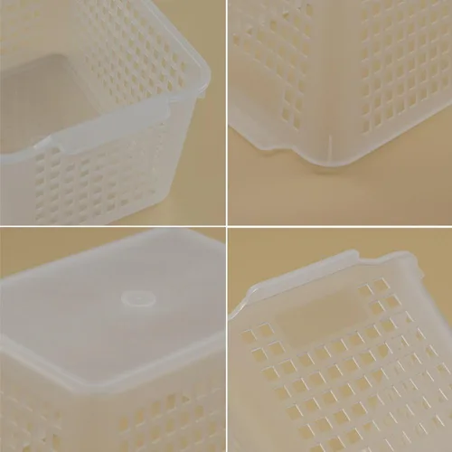 Vista 2 de Contenedores de almacenamiento de plástico transparente para el hogar, baño, cocina, paquete de 6 Pantry Organizers and Storage, Multi-Use