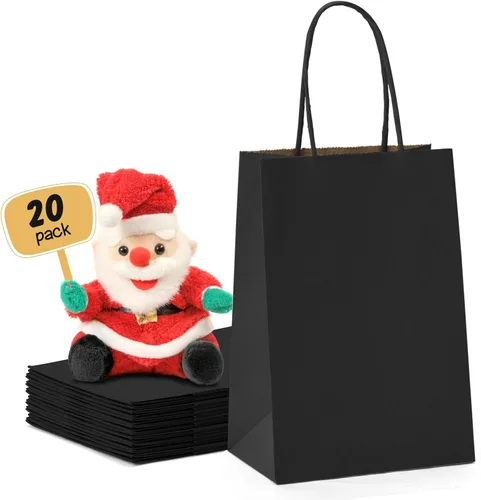 Vista 35 de METRONIC Bolsas de regalo de papel marrón de 5.25 x 3.75 x 8 pulgadas