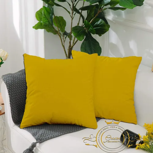 Vista 10 de Crown Collection Juego de 2 fundas de almohada estándar de 20 x 26 pulgadas, hipoalergénicas de 600 hilos, 100% algodón egipcio, fundas de almohada