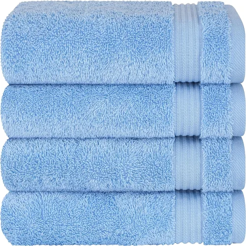 Vista 31 de Cotton Paradise Juego de 2 toallas turcas de 100 % algodón, suaves, absorbentes, de secado rápido, juego de 2 toallas de baño de 35 x 70 pulgadas
