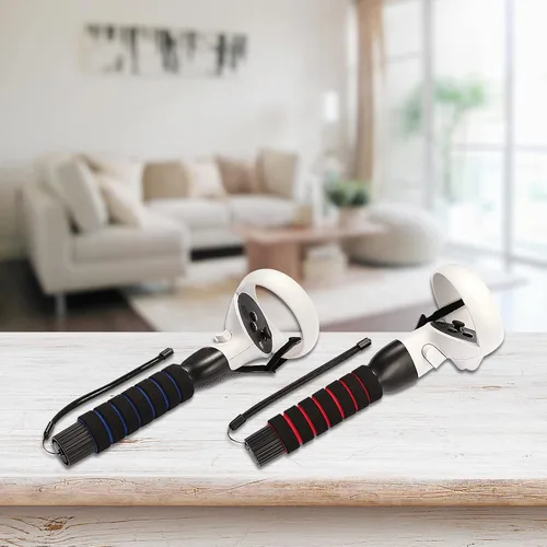 Vista 2 de VR BeatSaber HandlesThe Next Generation Dual Grip Extension Handle Compatible with Oculus QuestQuest 2 or Rift S Controllers to Play BeatSaber