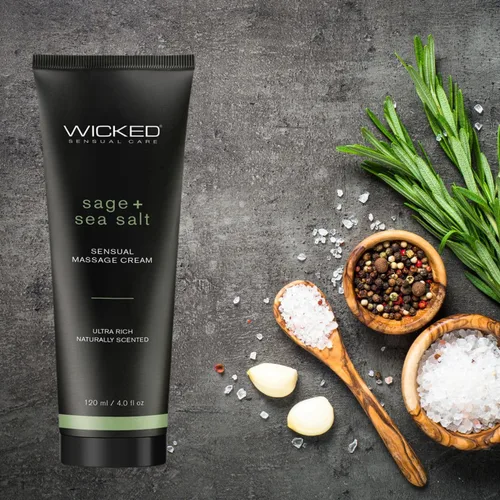 Vista 3 de Wicked Sage+Crema de masaje de sal marina 4oz