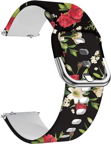 Vista 13 de Correa de silicona universal de repuesto para reloj, 25/32 pulgadas, correas suaves compatibles con reloj Gizmo/Samsung Galaxy Watch Active/1.65