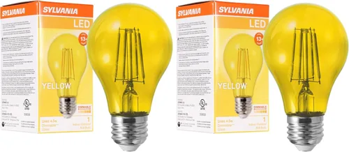 Vista 9 de LEDVANCE Sylvania Bombilla LED de Filamento de Vidrio Verde A19, Eficiente 4.5W, Equivalente a 40W, Regulable, Base Media E26 - Paquete de 1 (40303)