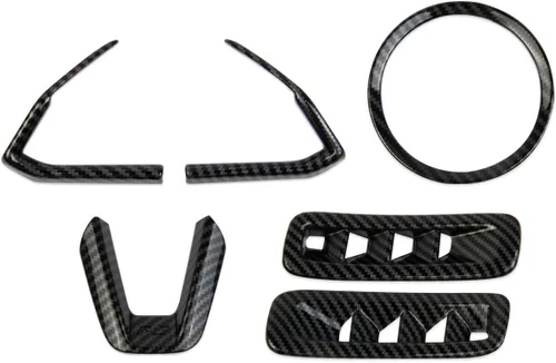 Vista 3 de Kit de moldeo de cubierta de ventilación de aire para interior de fibra de carbono, accesorios para CX-9 2016-2023 para Mazda CX-5 2017-2023