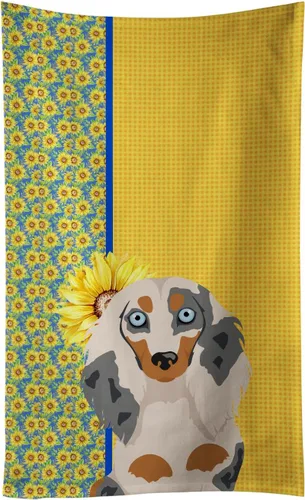 Vista 58 de Caroline's Treasures WDK5313KTWL - Toalla de cocina con diseño de girasoles de verano, color negro y tostado, Airedale Terrier, toalla de mano