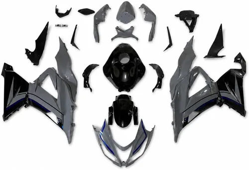 Vista 12 de Carenado negro brillante para Kawasaki Ninja 2013-2018 ZX6R 636 001 Negro Brillante