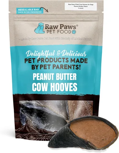 Vista 8 de Raw Paws Golosinas de vaca rellenas para perros, sabor a tocino y cheddar, (5 unidades) para masticar de corral libre para masticar con queso