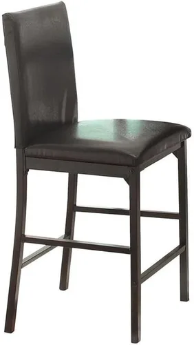 Vista 6 de Homelegance Tempe - Silla de comedor (4 unidades), piel sintética, color marrón oscuro