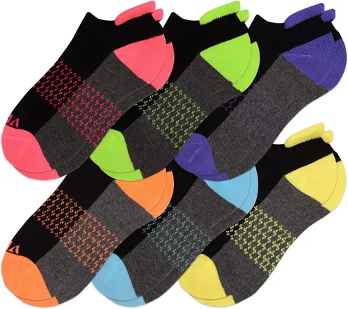 Vista 2 de VRD Womens Ankle Socks, Bamboo Rayon 6-Pairs Athletic Running Low Cut Socks With Tab