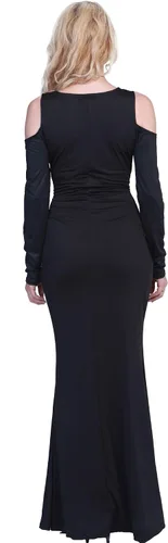 Vista 3 de EraSpooky Disfraz de esqueleto para mujer de Halloween tamaño grande hermoso