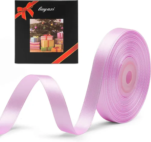 Vista 58 de Cinta de satén verde manzana de doble cara de color sólido de 1/2 pulgada x 25 yardas, cintas perfectas para manualidades, decoración de bodas