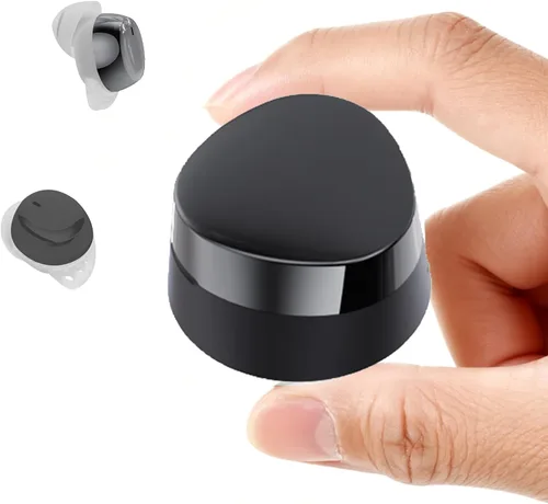 Vista 8 de Xmenha Mini auriculares invisibles para dormir de lado, auriculares inalámbricos Bluetooth para dormir, auriculares pequeños con cancelación