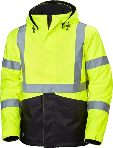 Vista 4 de Helly-Hansen Alta Hi-Vis - Chaqueta de trabajo impermeable - Equipo reflectante ANSI/ISEA Clase 3 - Equipo de lluvia aislado