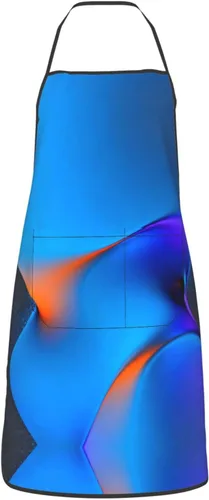 Vista 19 de Delantal de dos cachorros con bolsillos, delantales resistentes a las gotas de agua para mujeres y hombres, delantal ideal para uso doméstico