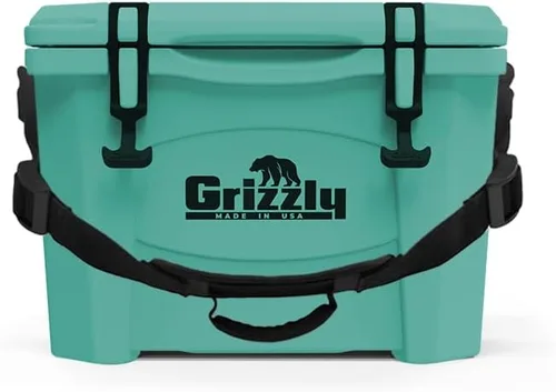 Vista 8 de Grizzly - Enfriador de 15 cuartos de galón Baúl de hielo duradero con aislamiento rotomoldeado Fabricado en Estados Unidos Garantía de por