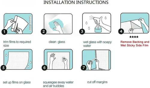 Vista 9 de Película opaca para ventana, tinte adhesivo estático 100% bloqueo de luz sin pegamento para privacidad en el hogar, oscurecimiento de la habitación