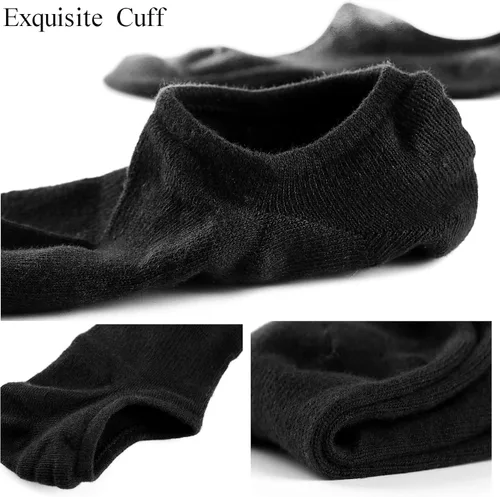 Vista 6 de Mottee&Zconia Calcetines cortos de tobillo de corte bajo para hombres y mujeres, calcetines básicos casuales antideslizantes de algodón con agarres