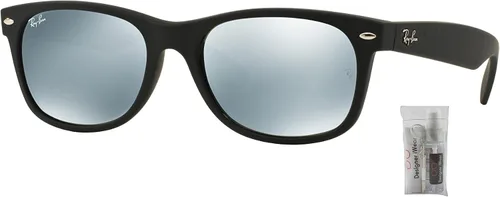 Vista 2 de Ray-Ban RB2132 NEW WAYFARER - Gafas de sol para hombres y mujeres paquete con kit de cuidado de gafas de cortesía de diseñador iWear