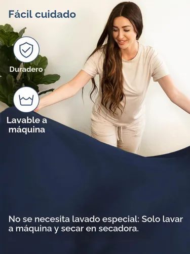 Vista 7 de Juego de sábanas tamaño Queen con bolsillos extra profundos, sábanas transpirables y refrescantes de 4 piezas, ropa de cama de lujo para hotel