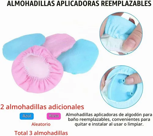 Vista 3 de Eyxformula Aplicador Fácil de Loción para la Espalda – Varita Aplicadora de Crema de Mango Largo con 2 Almohadillas, Herramienta para Aplicar
