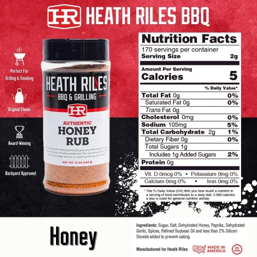 Vista 3 de Heath Riles - Paquete de condimentos Sweet BBQ, Honey Rub y Pecan Rub