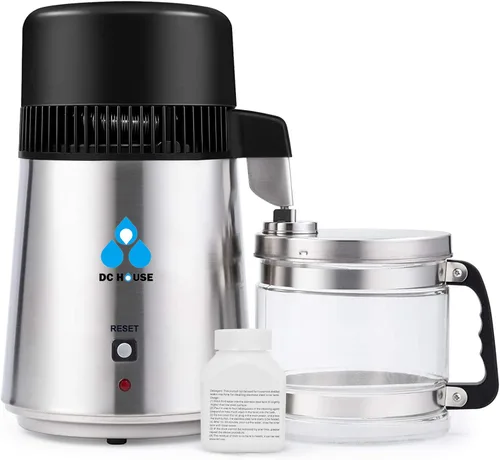 Vista 10 de DC HOUSE 1 Gallon Water Distiller Machine, 750W 4L Pure Distilled Water Maker Machine with Container for Home Countertop Table Desktop, Drinking
