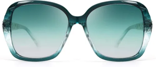 Vista 15 de FEISEDY - gafas de sol polarizadas para mujer, marco compuesto brillante B2289