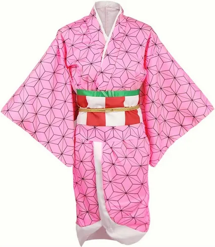 Vista 4 de HOKEPLI Anime Cosplay Costume Kimono Set Halloween Kimono Outfit Unisex