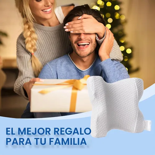 Vista 7 de Almohada para dormir para parejas, almohada arqueada de espuma viscoelástica en forma de U con agujero de brazo, proporciona comodidad y apoyo