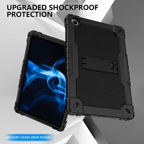 Vista 3 de Para Onn 10.4 Tablet Pro 2023 Modelo: 100110603 Funda protectora híbrida de alta resistencia con correa para el hombro para Walmart Onn 10.4 Tablet